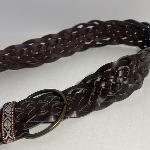 Belt - braided size 11 brown antique western - Picture 2 of 5